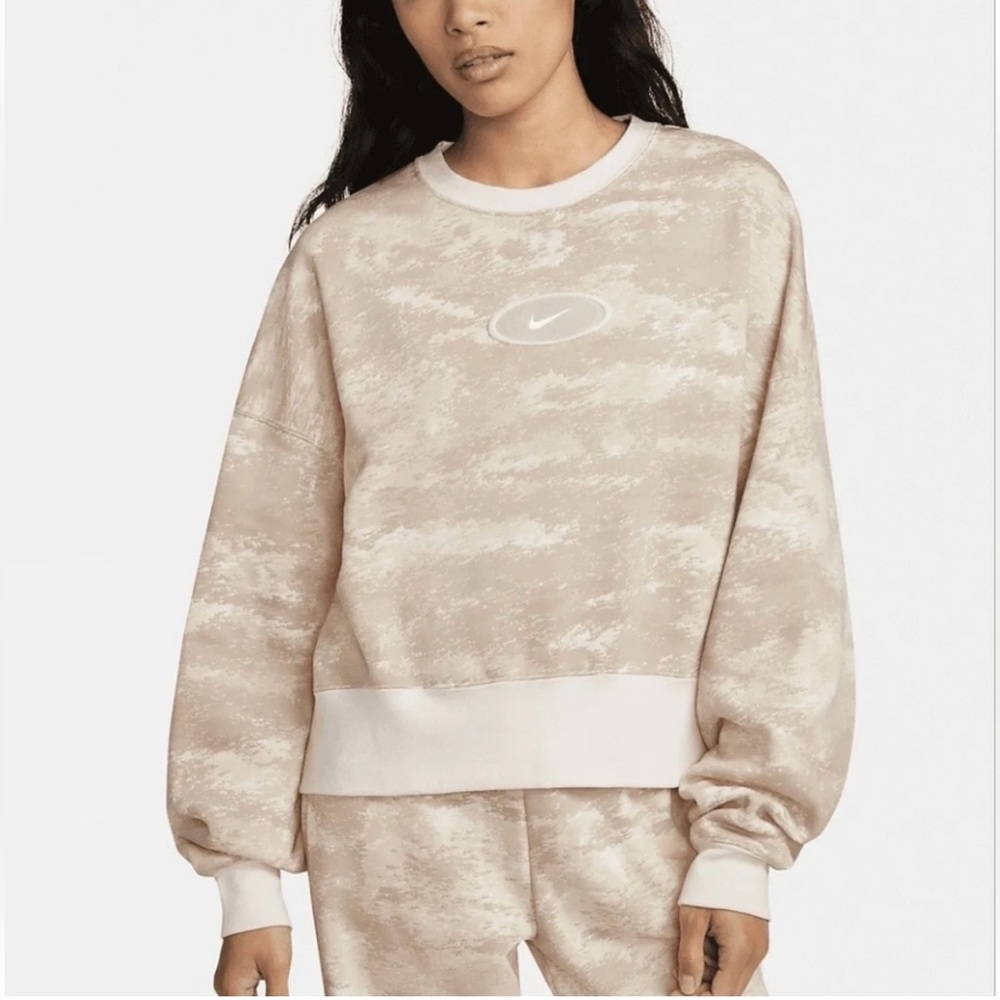 Nike Pink Camo Patterned Sweatshirt